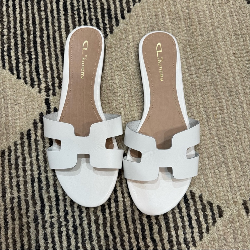 Chinese Laundry Slides - white